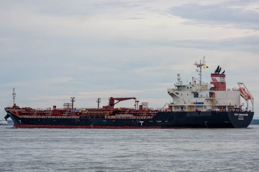 Oil Tanker on Sea